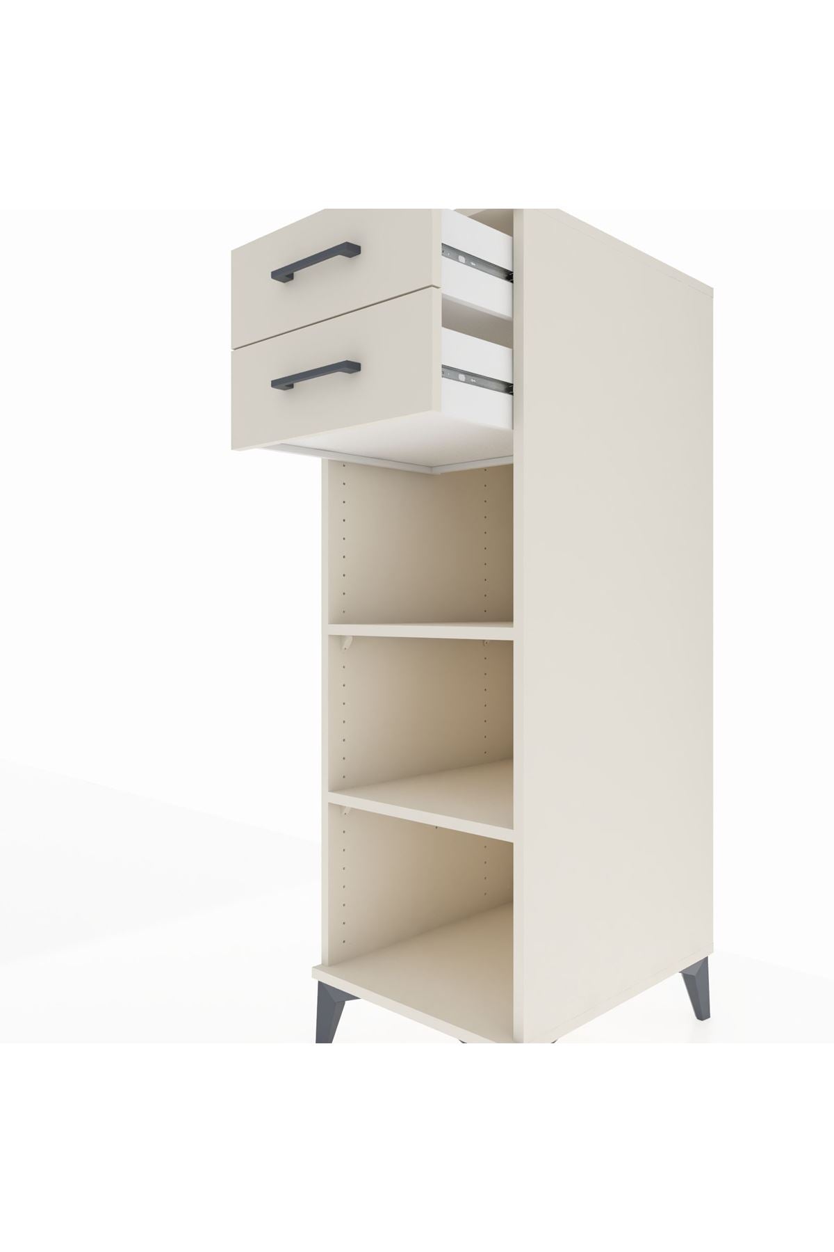 Kronos Dolap 2 Raflı 2 Çekmeceli 44x59x134 - S82M115V1C