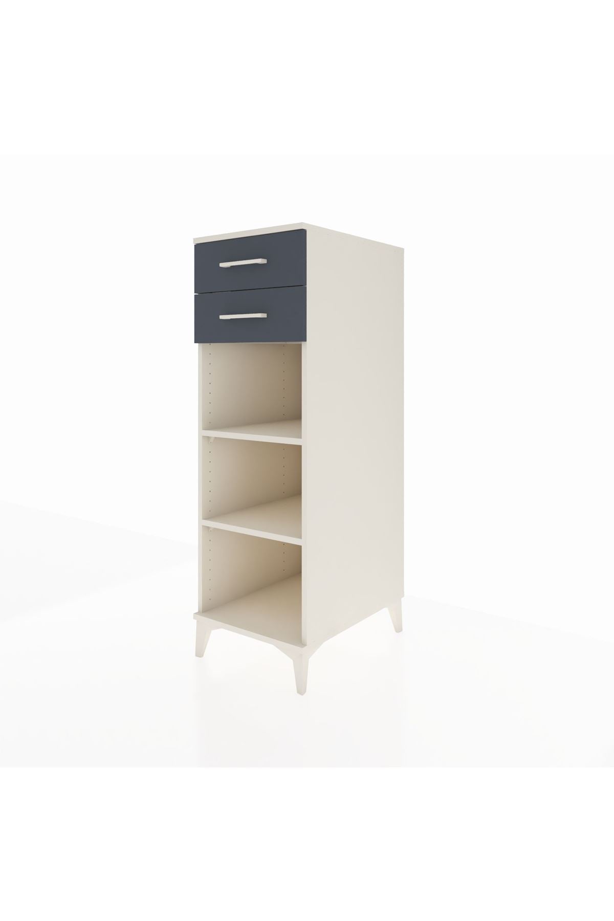 Kronos Dolap 2 Raflı 2 Çekmeceli 44x59x134 - S82M115V2C