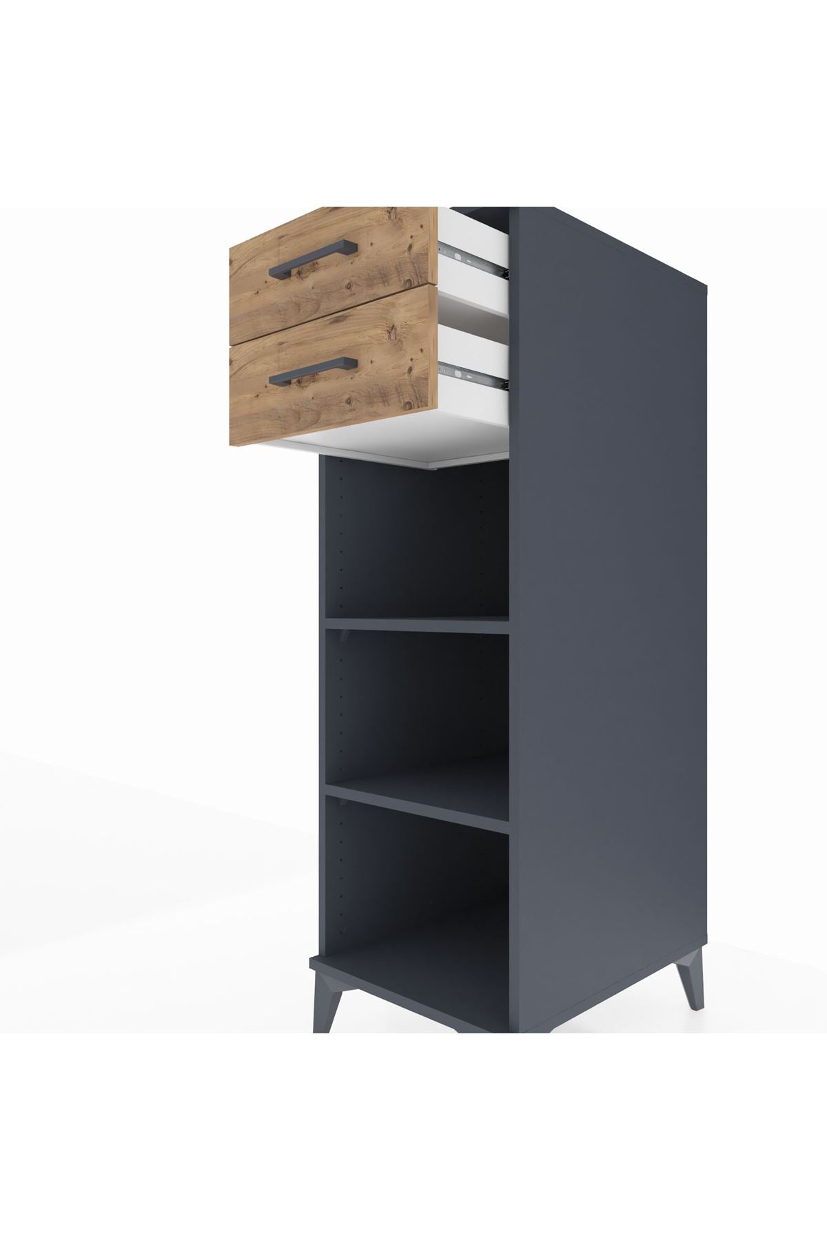 Kronos Dolap 2 Raflı 2 Çekmeceli 44x59x134 - S82M115V6C