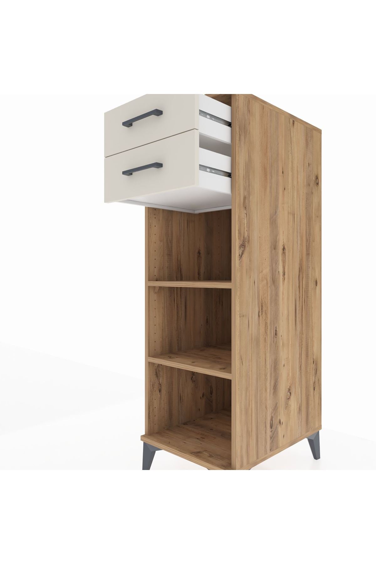 Kronos Dolap 2 Raflı 2 Çekmeceli 44x59x134 - S82M115V7C