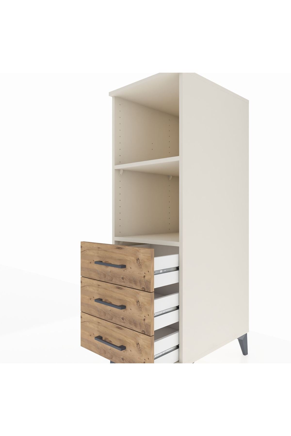 Kronos Dolap 2 Raflı 3 Çekmeceli 44x59x134 - S82M116V3C