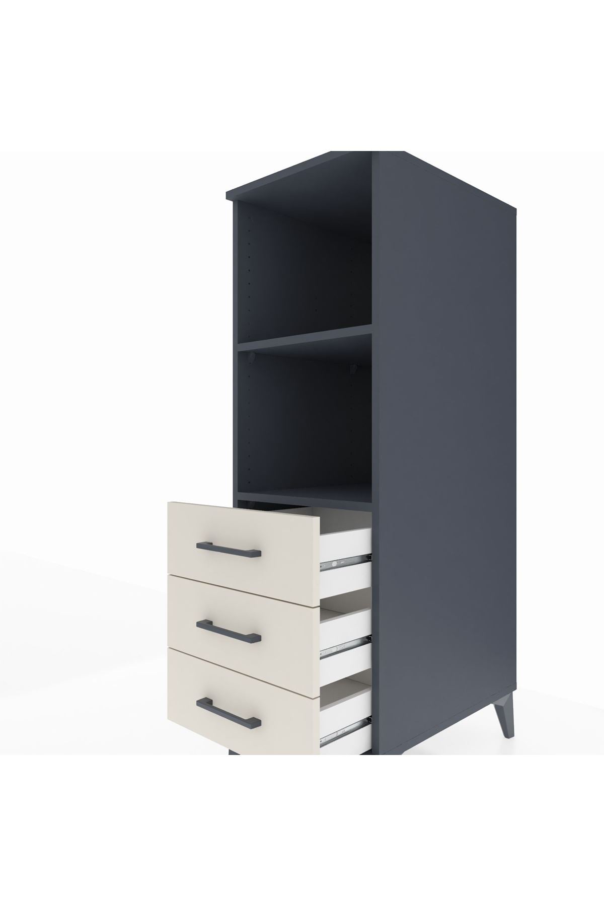 Kronos Dolap 2 Raflı 3 Çekmeceli 44x59x134 - S82M116V4C