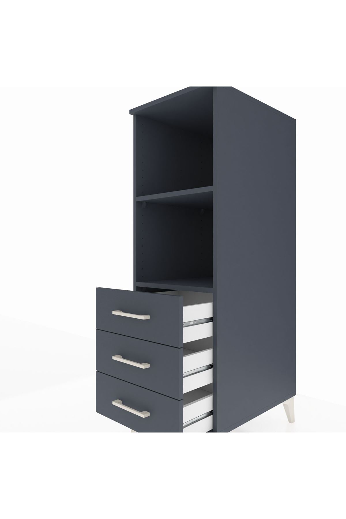 Kronos Dolap 2 Raflı 3 Çekmeceli 44x59x134 - S82M116V5C