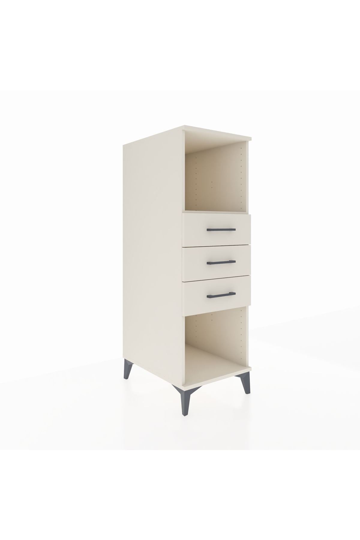 Kronos Dolap Tek Raflı 3 Çekmeceli 44x59x134 - S82M117V1C