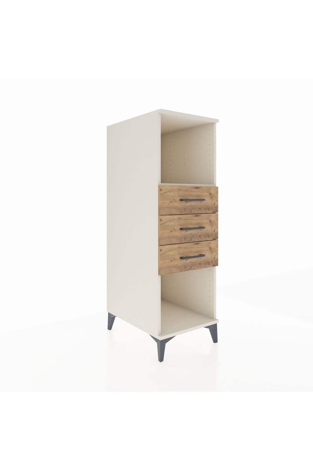 Kronos Dolap Tek Raflı 3 Çekmeceli 44x59x134 - S82M117V3C