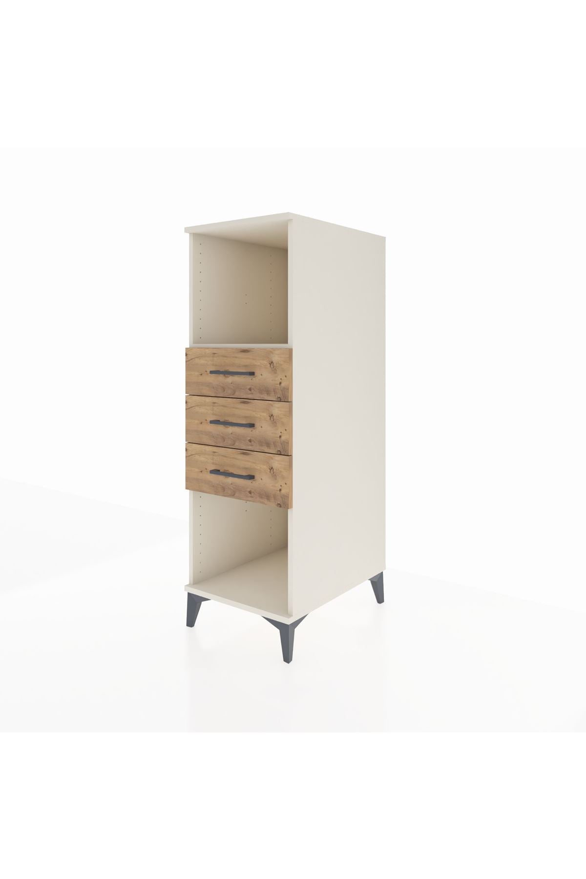 Kronos Dolap Tek Raflı 3 Çekmeceli 44x59x134 - S82M117V3C