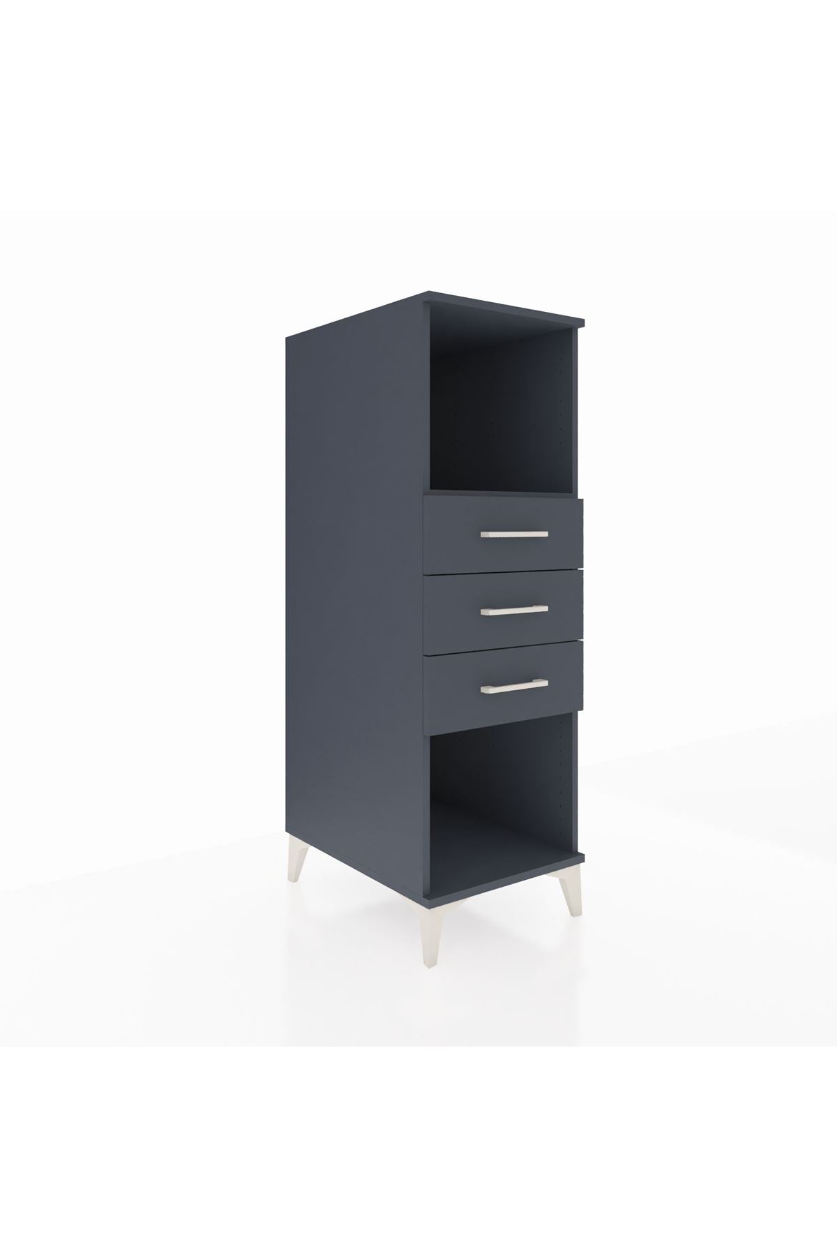 Kronos Dolap Tek Raflı 3 Çekmeceli 44x59x134 - S82M117V5C