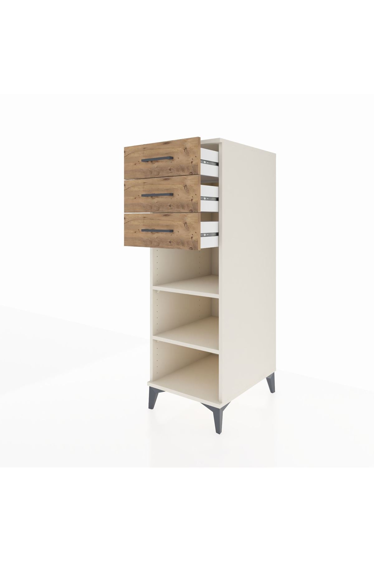 Kronos Dolap 2 Raflı 3 Çekmeceli 44x59x134 - S82M118V3C
