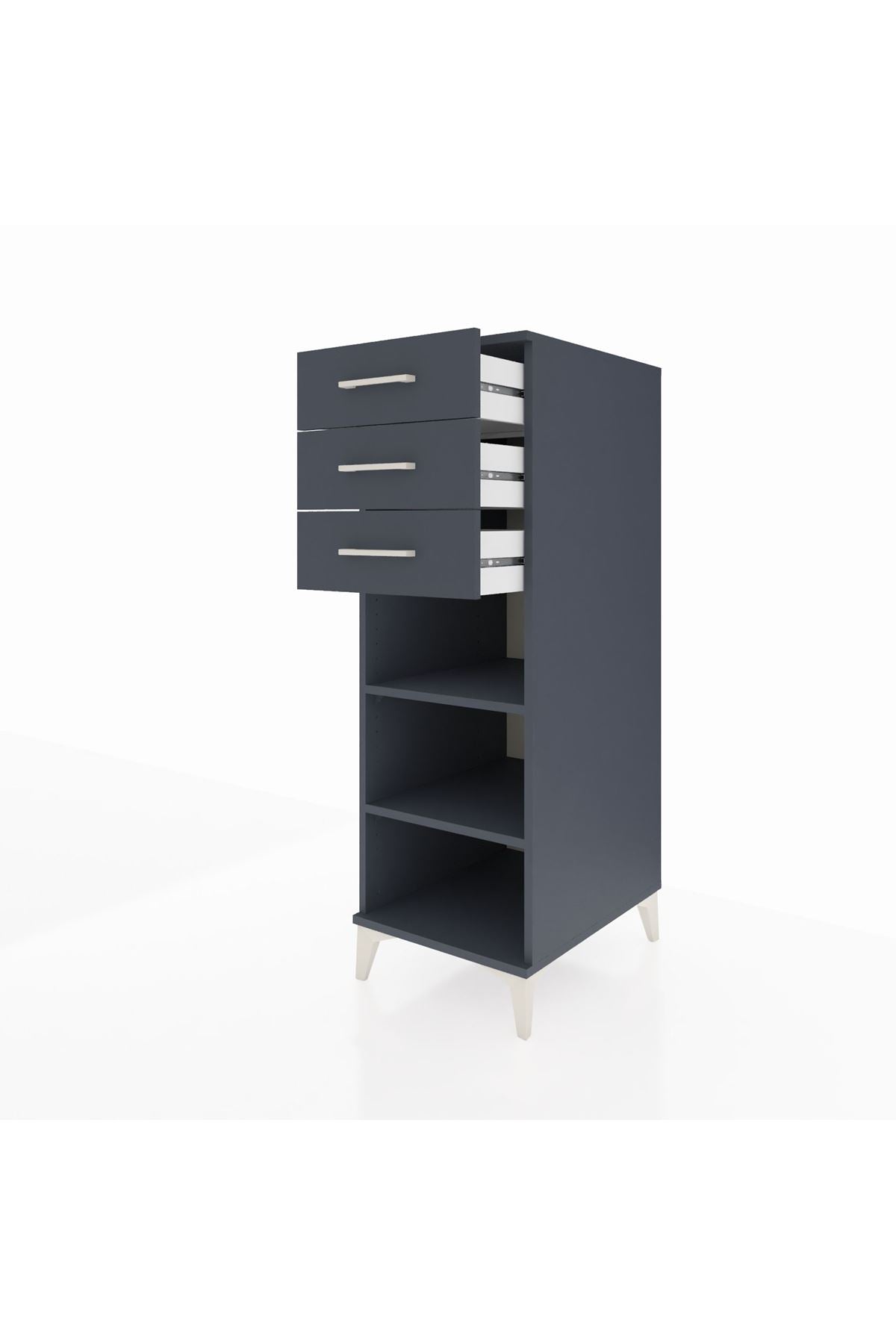 Kronos Dolap 2 Raflı 3 Çekmeceli 44x59x134 - S82M118V5C