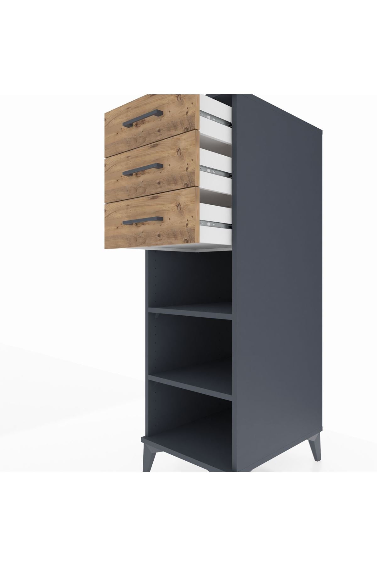 Kronos Dolap 2 Raflı 3 Çekmeceli 44x59x134 - S82M118V6C