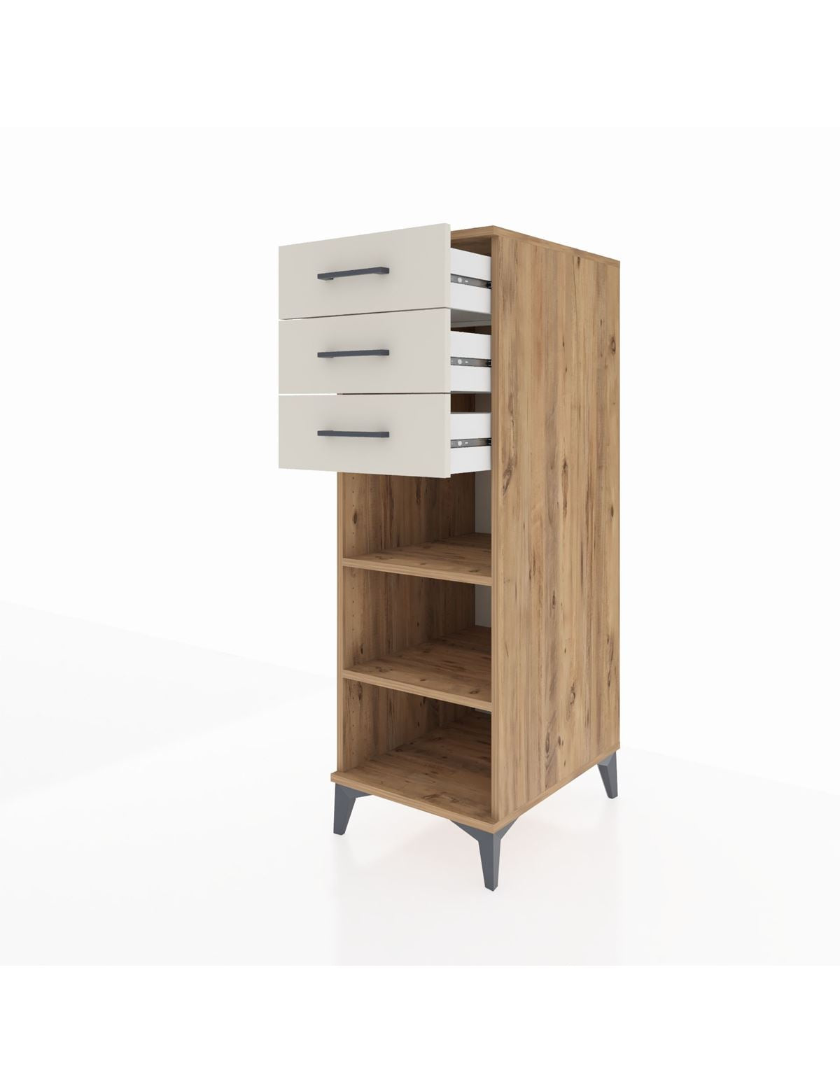 Kronos Dolap 2 Raflı 3 Çekmeceli 44x59x134 - S82M118V7C