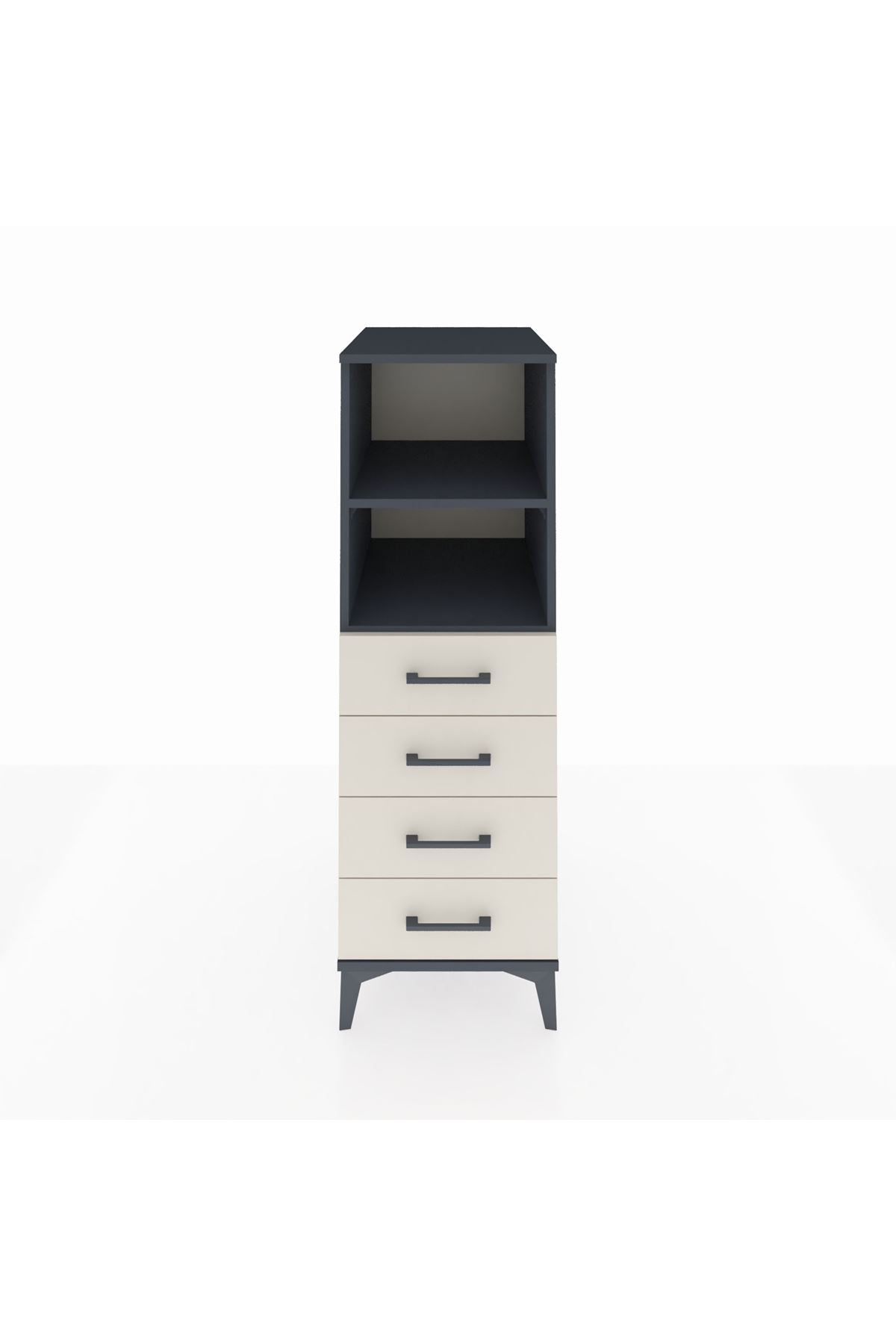 Kronos Dolap 2 Raflı 4 Çekmeceli 44x59x134 - S82M119V4C