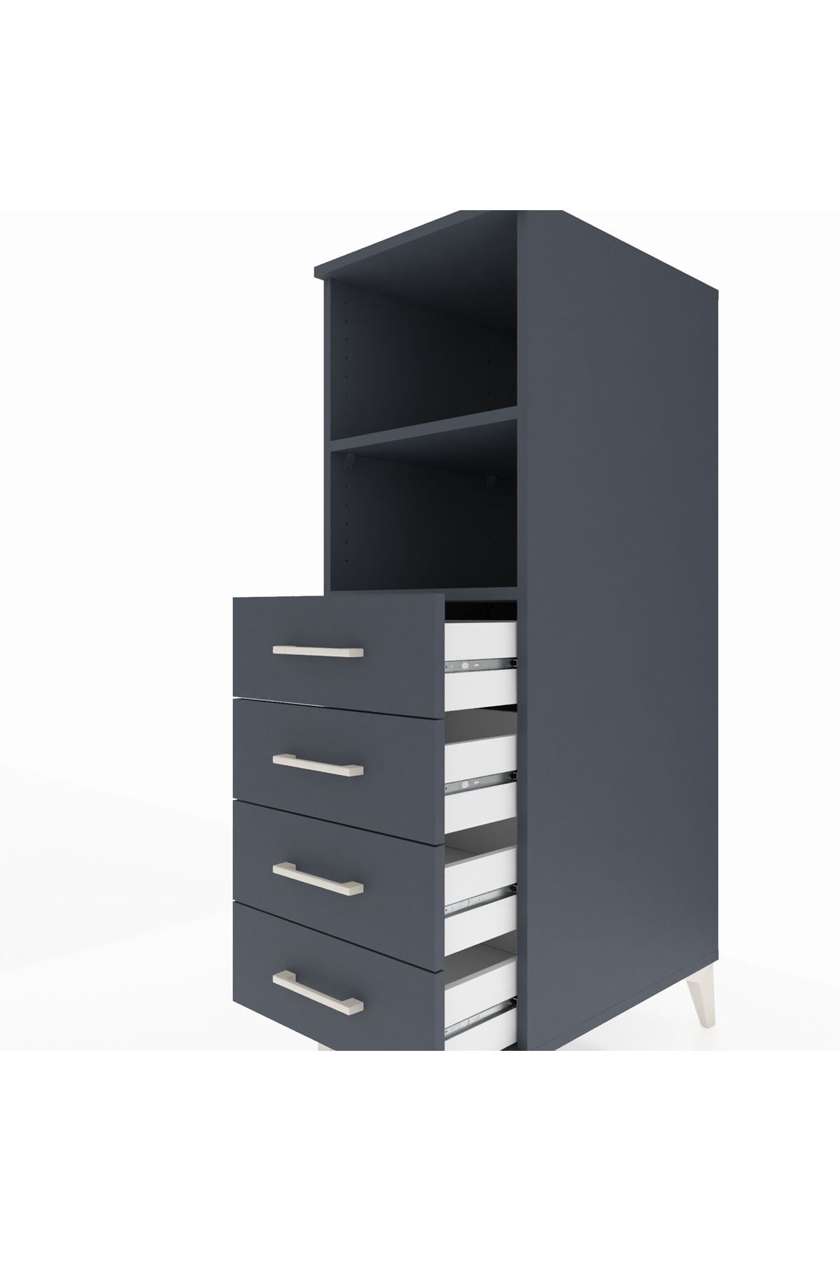 Kronos Dolap 2 Raflı 4 Çekmeceli 44x59x134 - S82M119V5C
