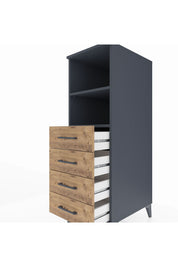 Kronos Dolap 2 Raflı 4 Çekmeceli 44x59x134 - S82M119V6C