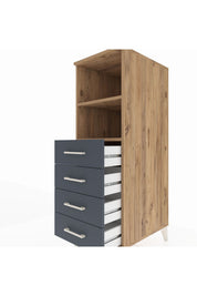 Kronos Dolap 2 Raflı 4 Çekmeceli 44x59x134 - S82M119V8C
