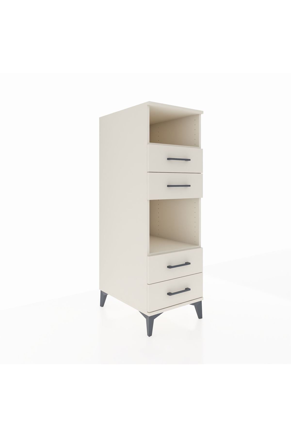 Kronos Dolap 2 Raflı 4 Çekmeceli 44x59x134 - S82M120V1C