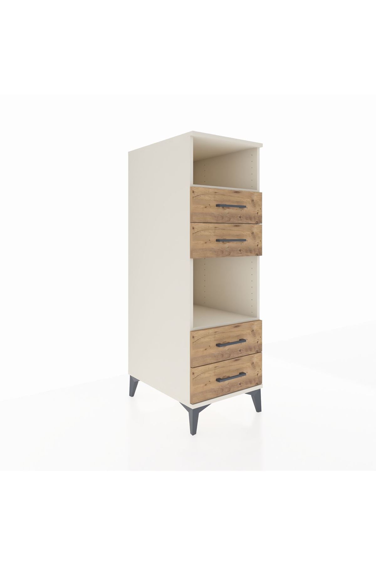 Kronos Dolap 2 Raflı 4 Çekmeceli 44x59x134 - S82M120V3C