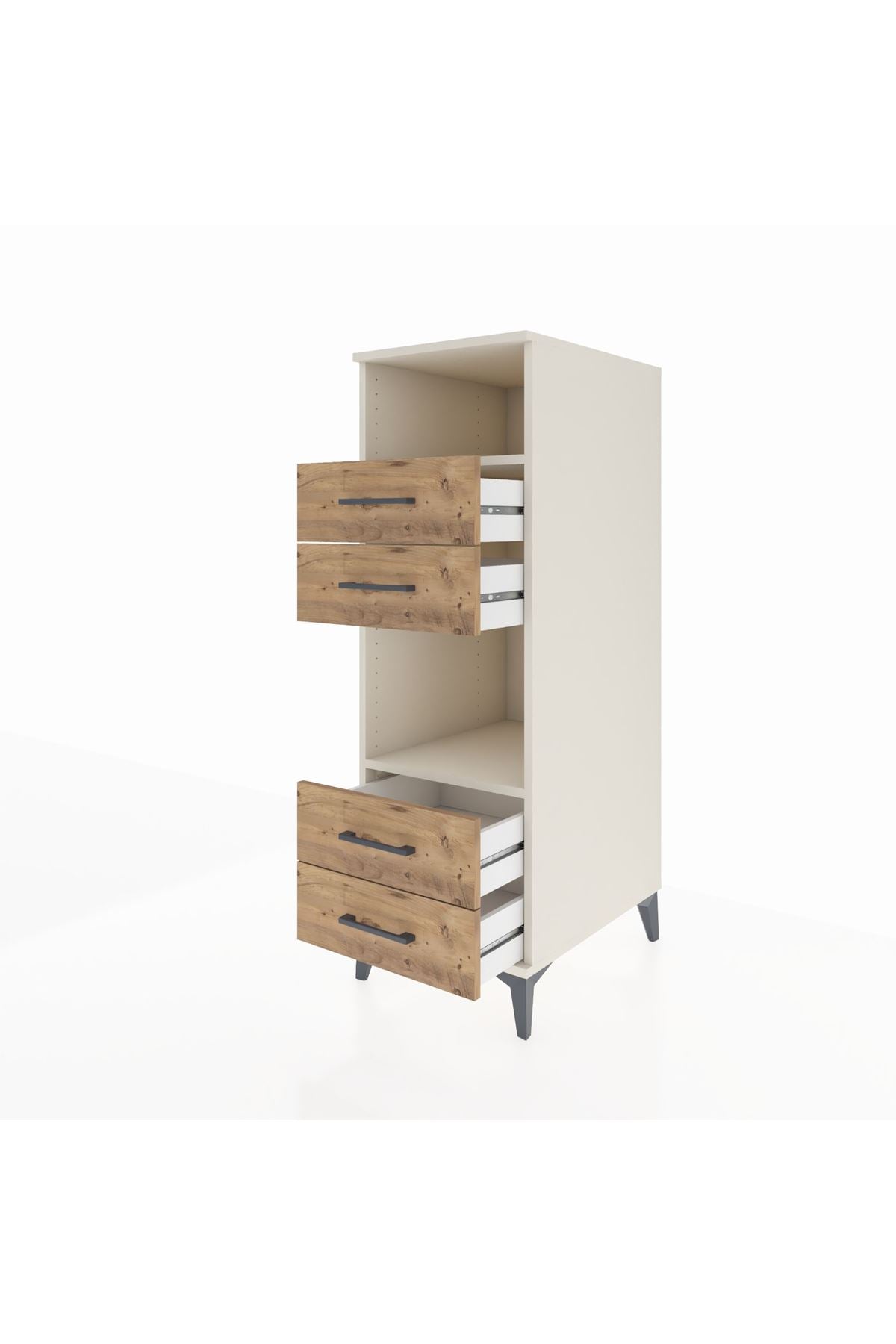 Kronos Dolap 2 Raflı 4 Çekmeceli 44x59x134 - S82M120V3C