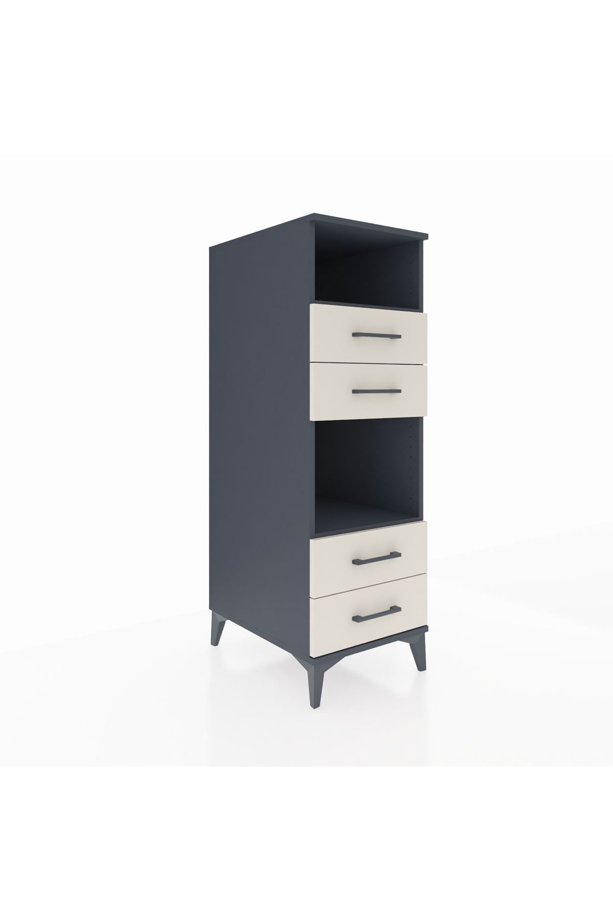 Kronos Dolap 2 Raflı 4 Çekmeceli 44x59x134 - S82M120V4C