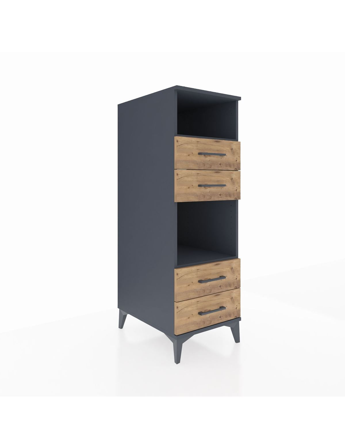 Kronos Dolap 2 Raflı 4 Çekmeceli 44x59x134 - S82M120V6C