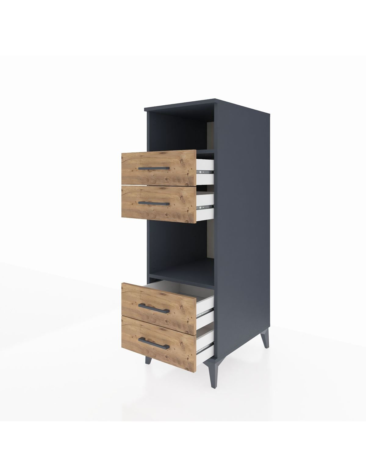 Kronos Dolap 2 Raflı 4 Çekmeceli 44x59x134 - S82M120V6C