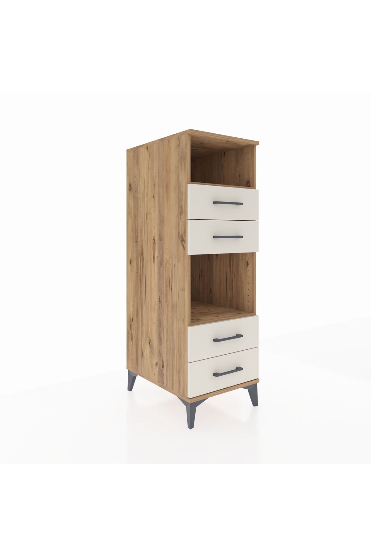 Kronos Dolap 2 Raflı 4 Çekmeceli 44x59x134 - S82M120V7C