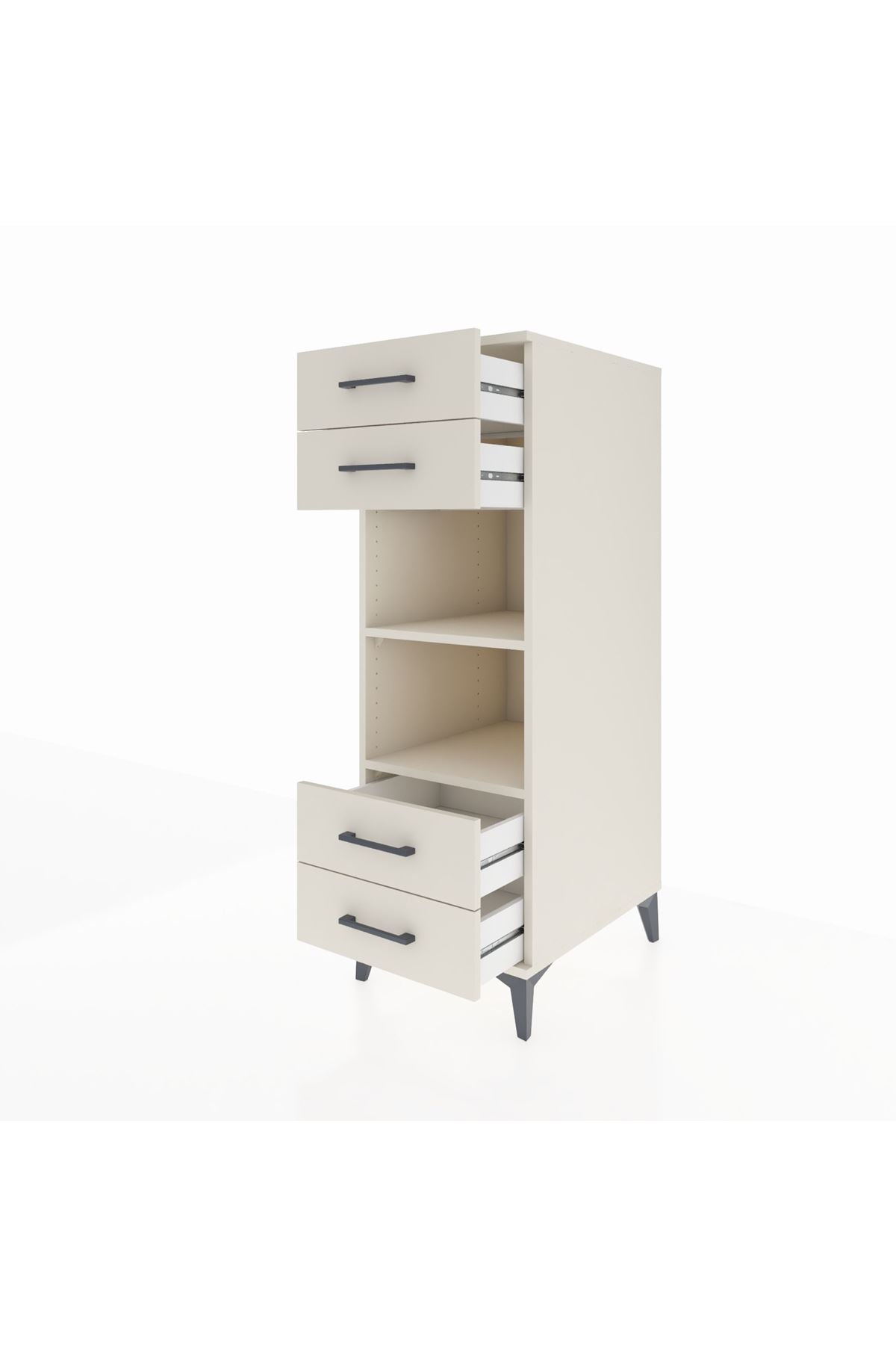 Kronos Dolap 2 Raflı 4 Çekmeceli 44x59x134 - S82M121V1C