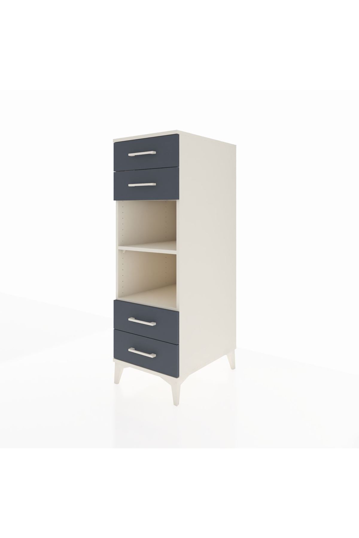 Kronos Dolap 2 Raflı 4 Çekmeceli 44x59x134 - S82M121V2C