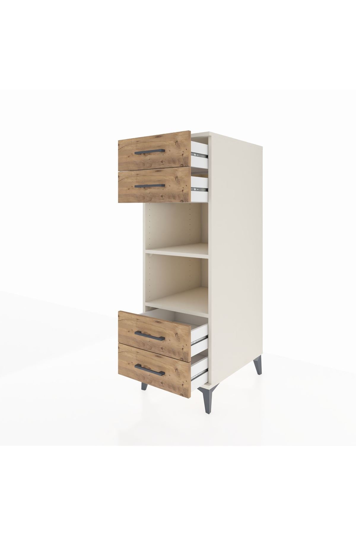 Kronos Dolap 2 Raflı 4 Çekmeceli 44x59x134 - S82M121V3C