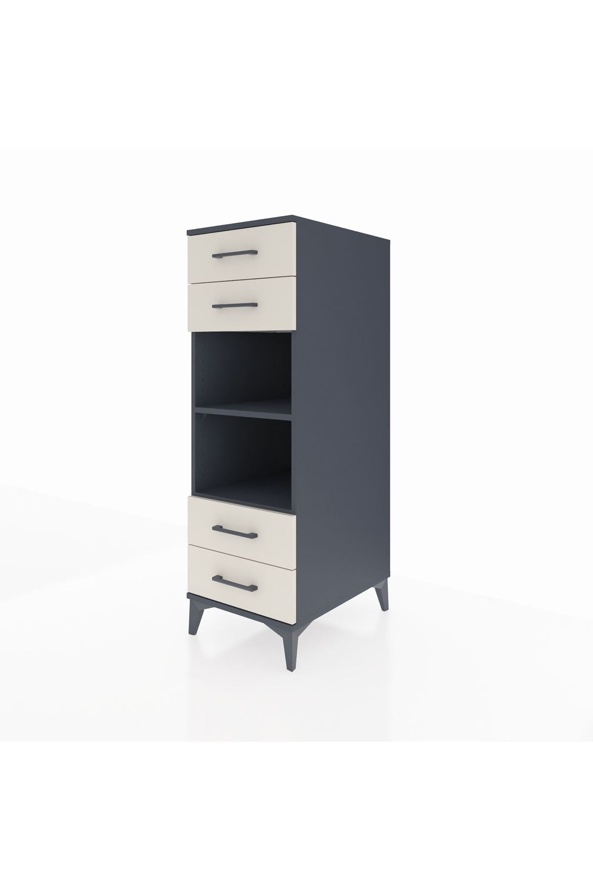 Kronos Dolap 2 Raflı 4 Çekmeceli 44x59x134 - S82M121V4C