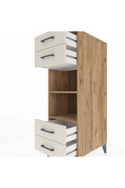 Kronos Dolap 2 Raflı 4 Çekmeceli 44x59x134 - S82M121V7C