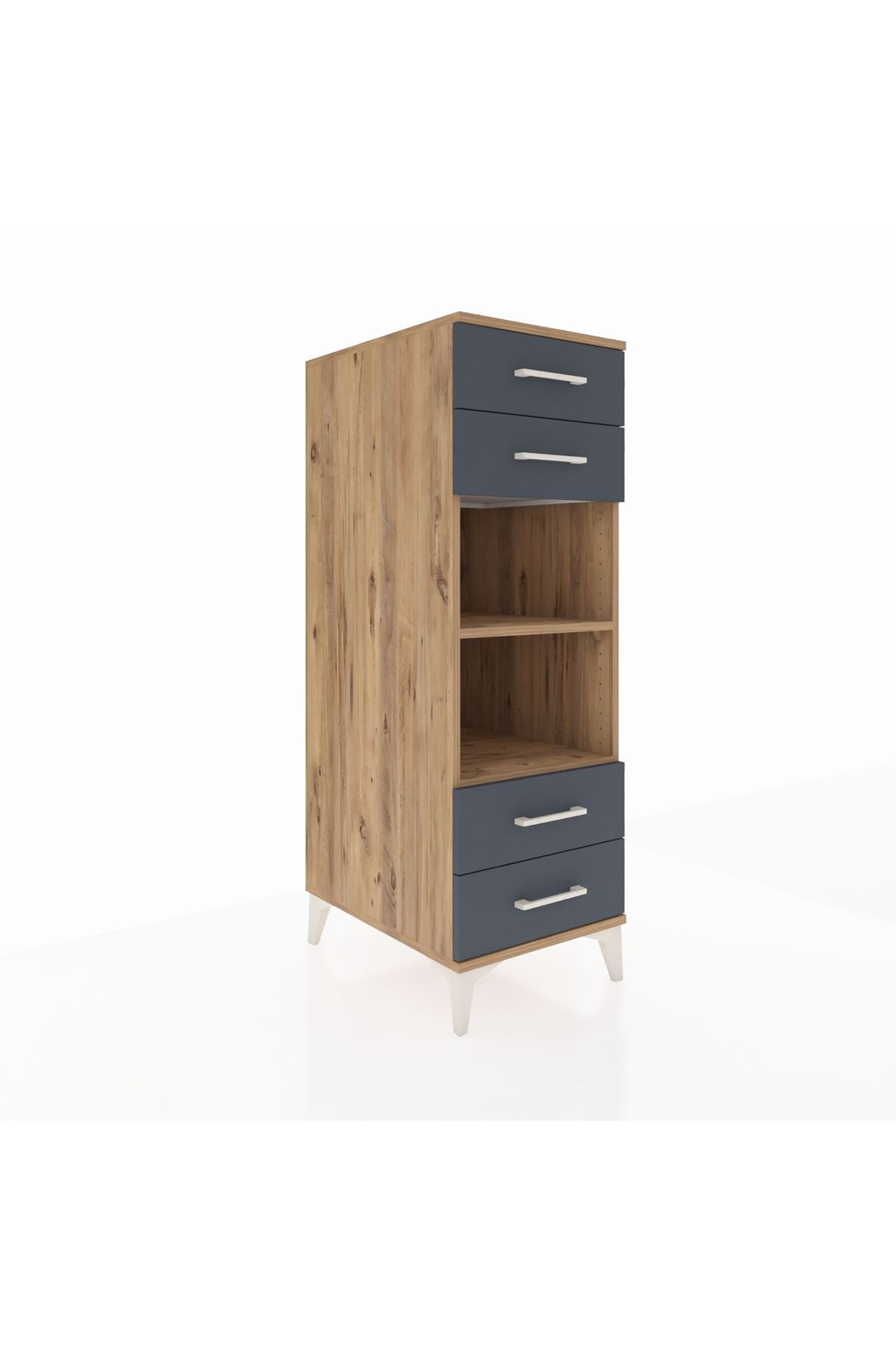 Kronos Dolap 2 Raflı 4 Çekmeceli 44x59x134 - S82M121V8C