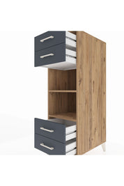 Kronos Dolap 2 Raflı 4 Çekmeceli 44x59x134 - S82M121V8C