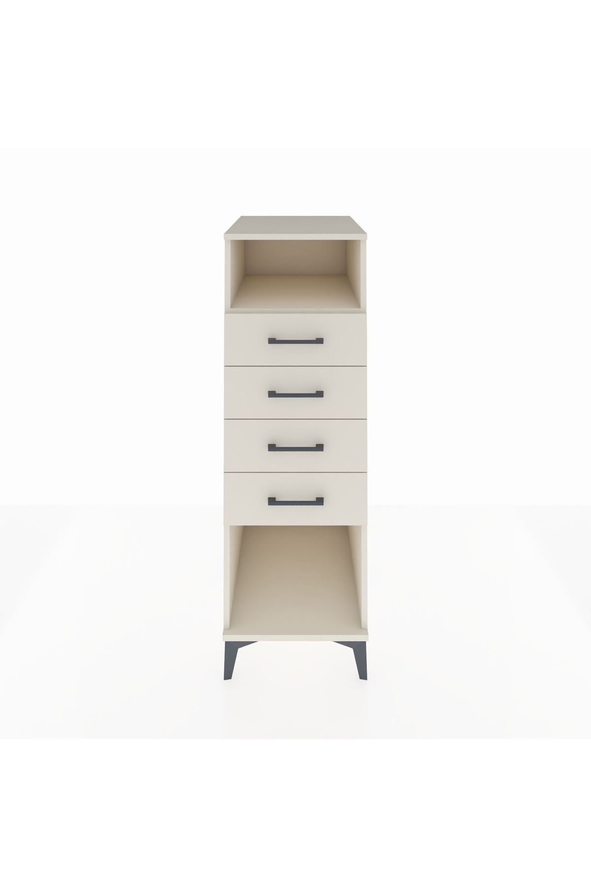 Kronos Dolap Tek Raflı 4 Çekmeceli 44x59x134 - S82M122V1C