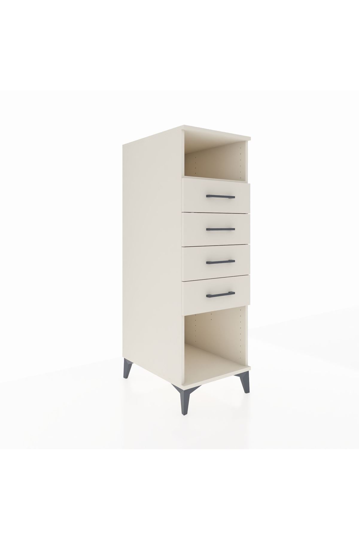 Kronos Dolap Tek Raflı 4 Çekmeceli 44x59x134 - S82M122V1C