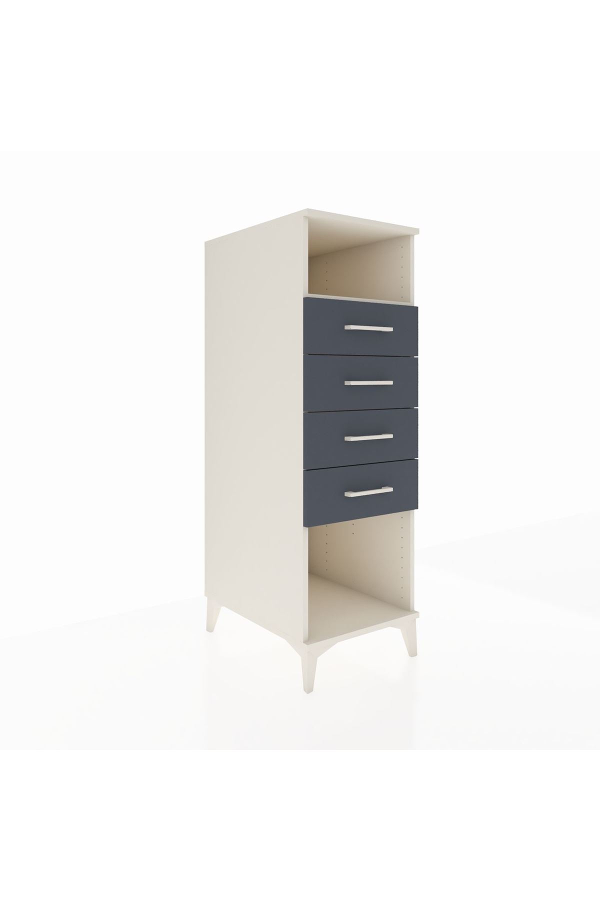 Kronos Dolap Tek Raflı 4 Çekmeceli 44x59x134 - S82M122V2C