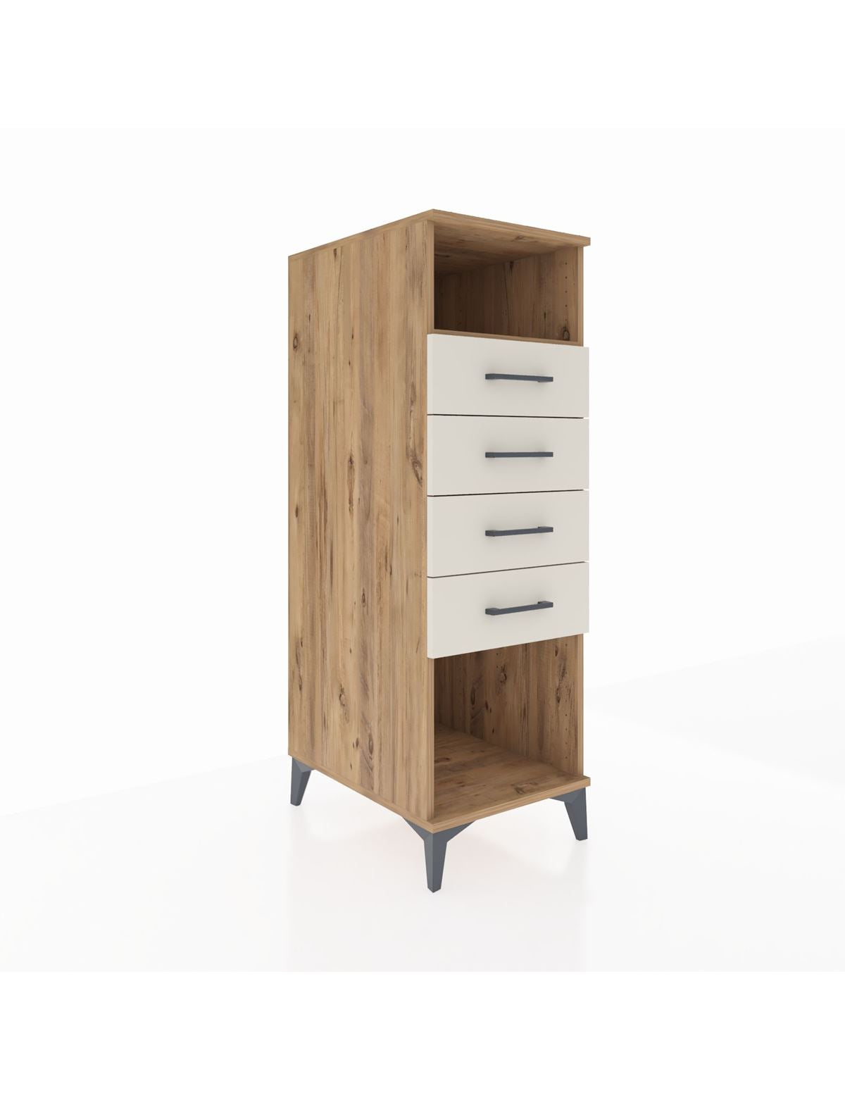 Kronos Dolap Tek Raflı 4 Çekmeceli 44x59x134 - S82M122V7C
