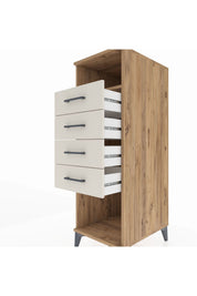 Kronos Dolap Tek Raflı 4 Çekmeceli 44x59x134 - S82M122V7C