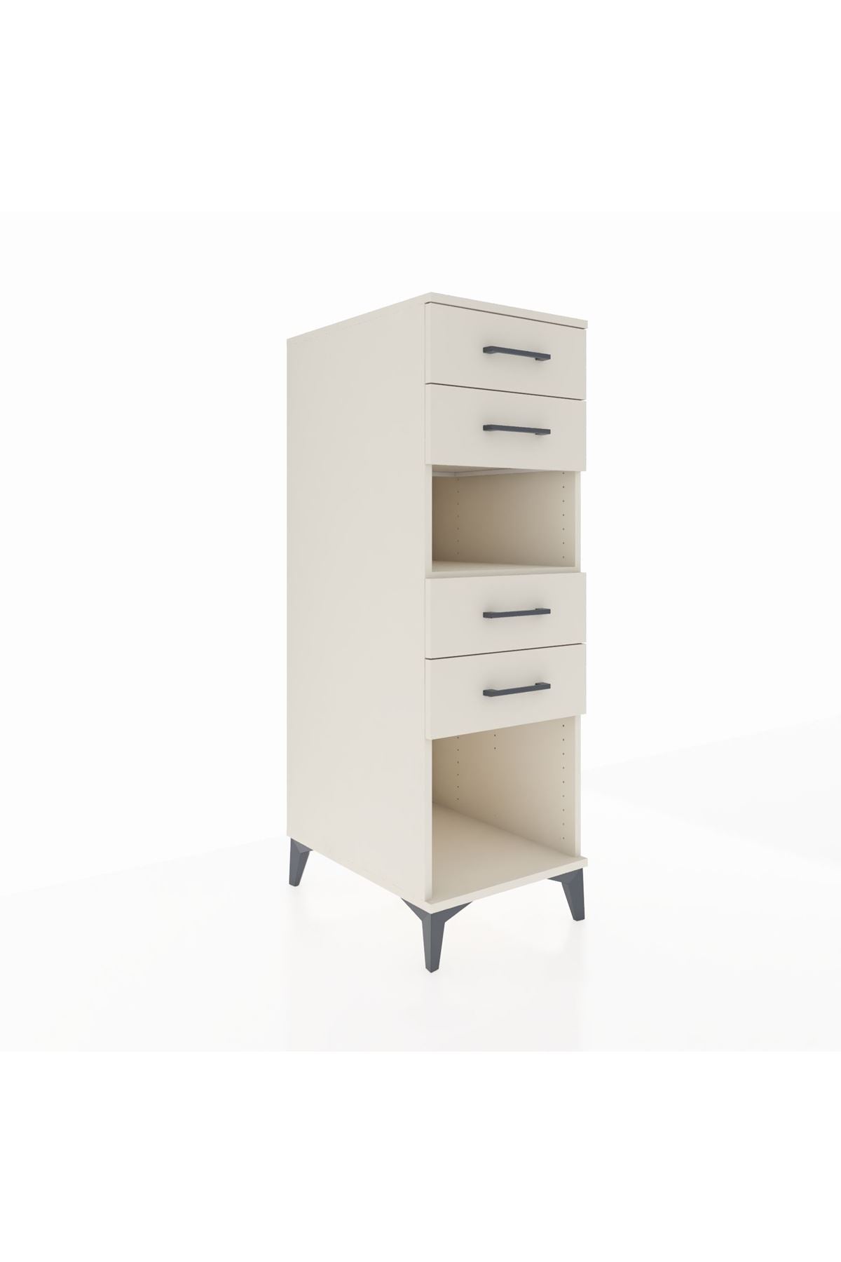 Kronos Dolap Tek Raflı 4 Çekmeceli 44x59x134 - S82M123V1C