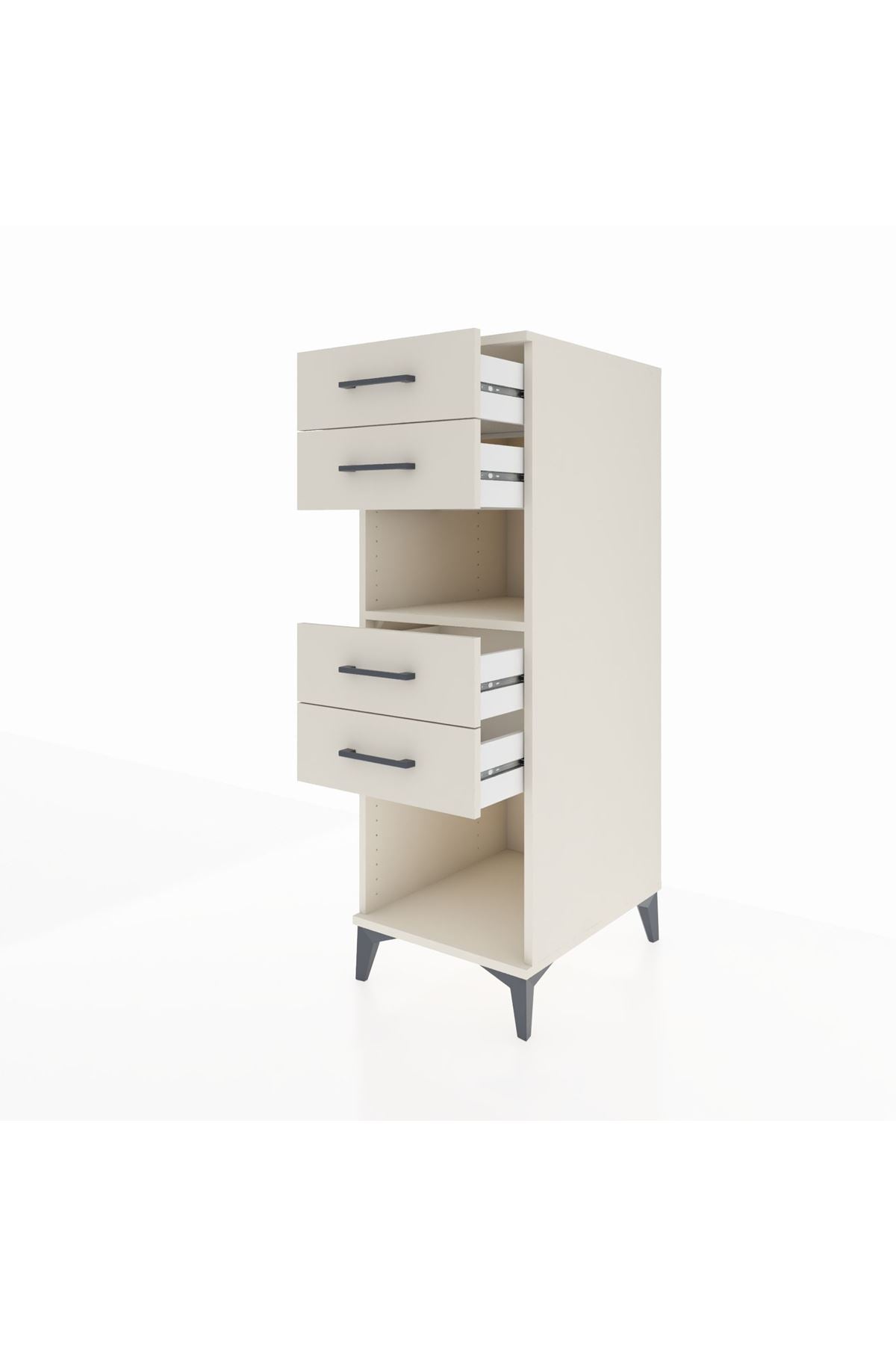 Kronos Dolap Tek Raflı 4 Çekmeceli 44x59x134 - S82M123V1C