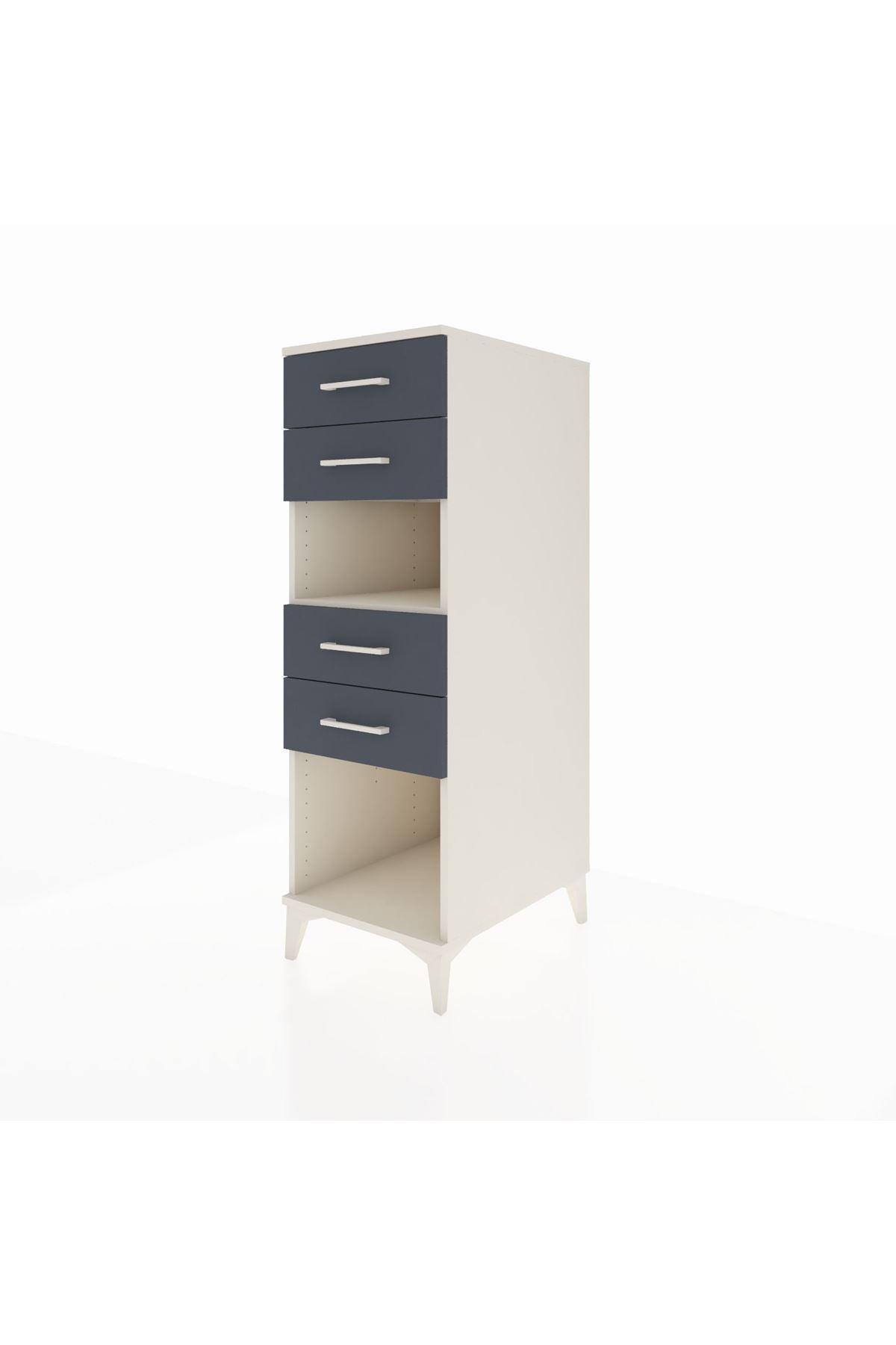 Kronos Dolap Tek Raflı 4 Çekmeceli 44x59x134 - S82M123V2C