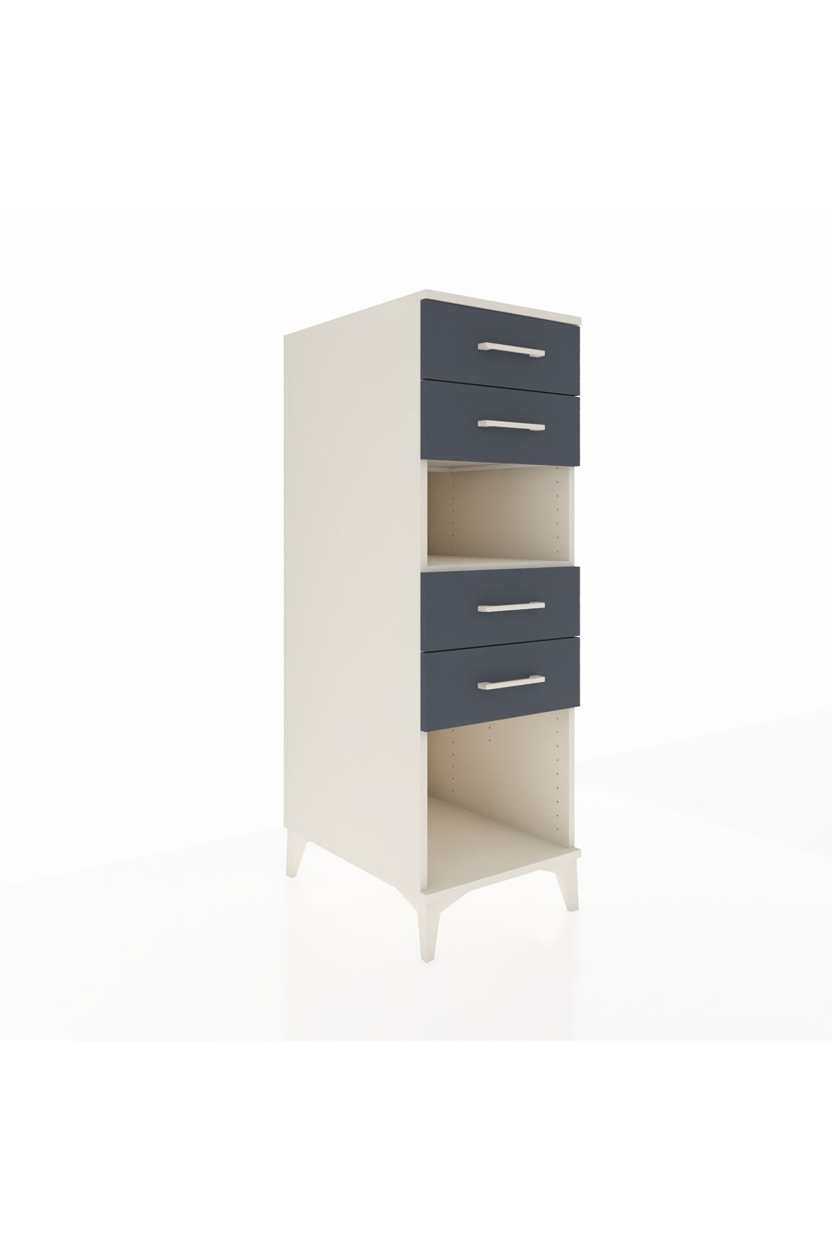 Kronos Dolap Tek Raflı 4 Çekmeceli 44x59x134 - S82M123V2C
