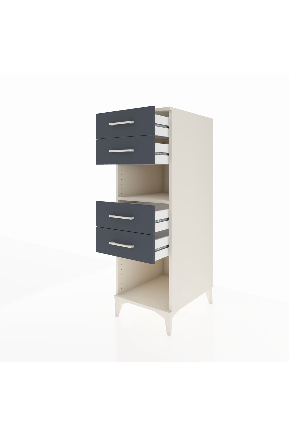 Kronos Dolap Tek Raflı 4 Çekmeceli 44x59x134 - S82M123V2C