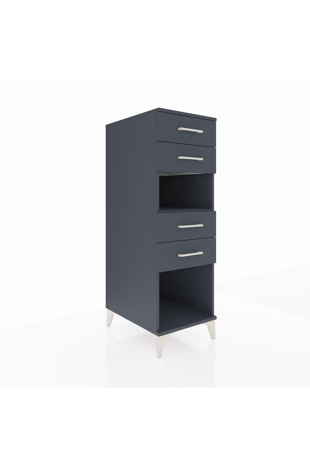Kronos Dolap Tek Raflı 4 Çekmeceli 44x59x134 - S82M123V5C