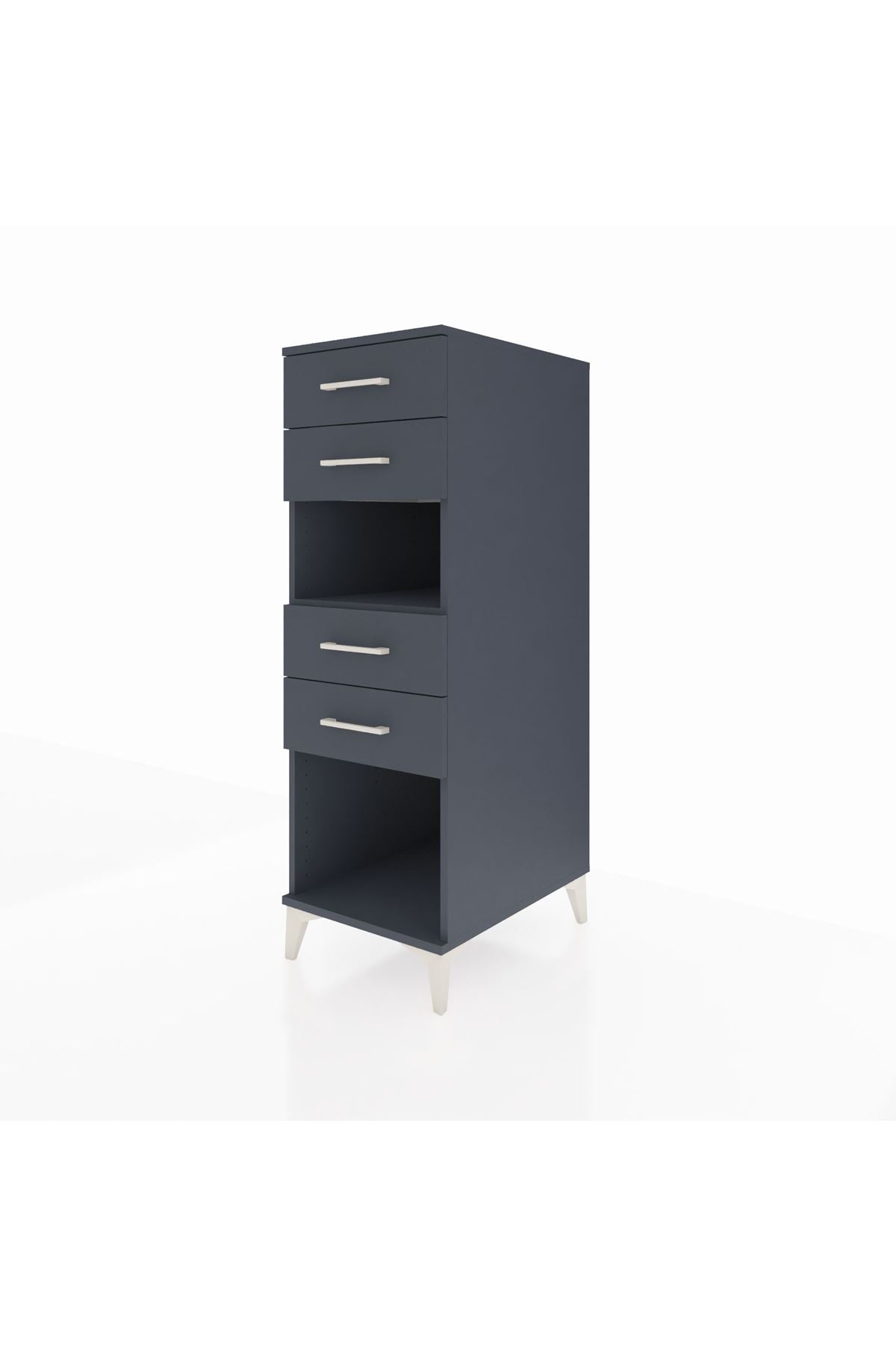 Kronos Dolap Tek Raflı 4 Çekmeceli 44x59x134 - S82M123V5C