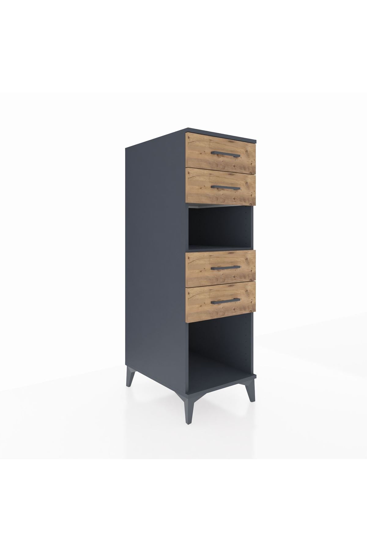 Kronos Dolap Tek Raflı 4 Çekmeceli 44x59x134 - S82M123V6C