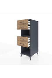 Kronos Dolap Tek Raflı 4 Çekmeceli 44x59x134 - S82M123V6C