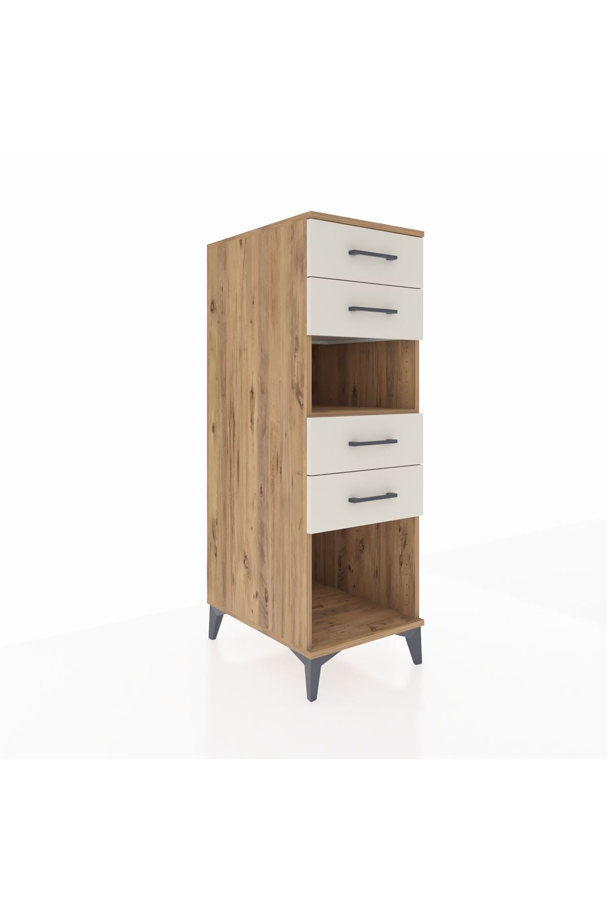 Kronos Dolap Tek Raflı 4 Çekmeceli 44x59x134 - S82M123V7C