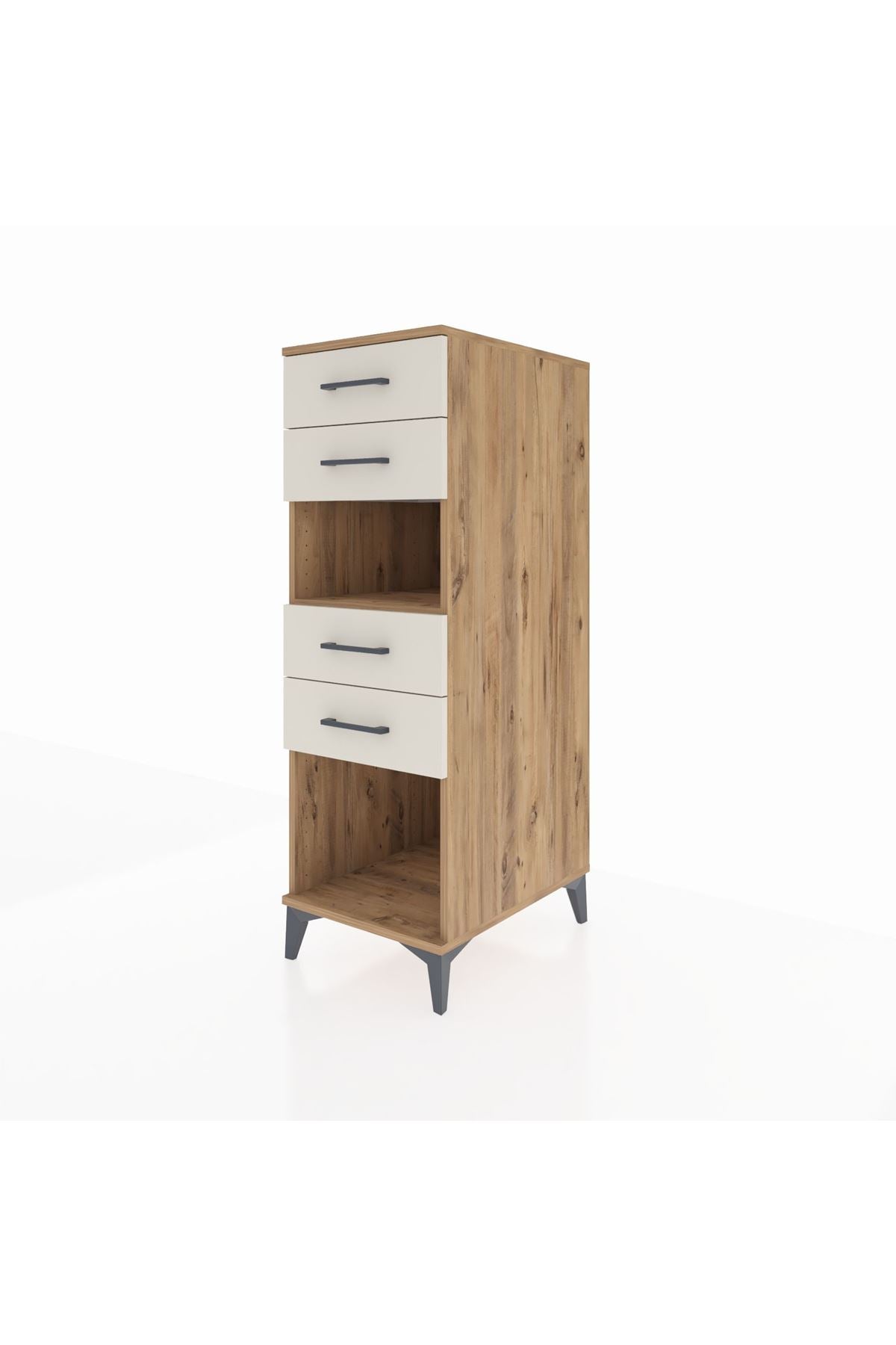 Kronos Dolap Tek Raflı 4 Çekmeceli 44x59x134 - S82M123V7C