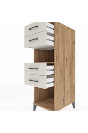 Kronos Dolap Tek Raflı 4 Çekmeceli 44x59x134 - S82M123V7C